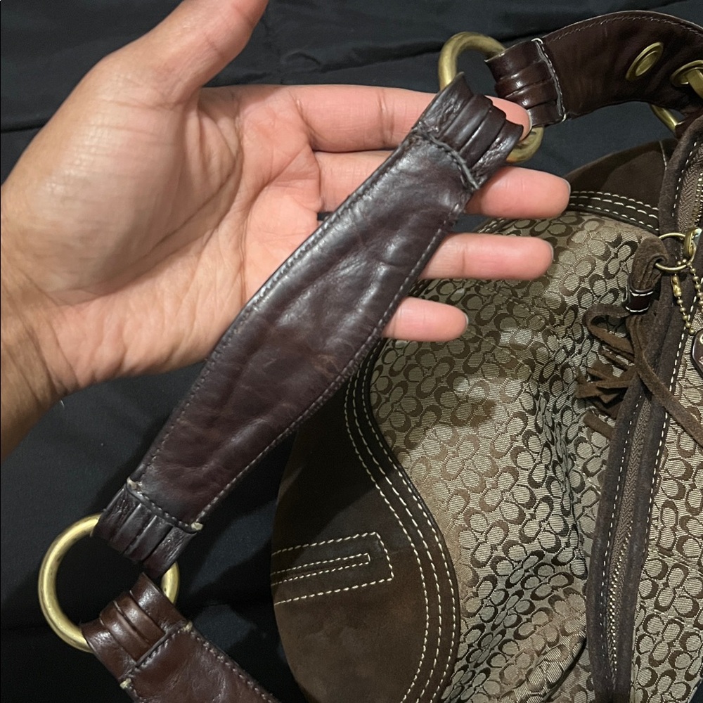 Coach ‘Micro C’ Canvas Hobo - 2158 
GOLD HARDWARE - Picture 7 of 10